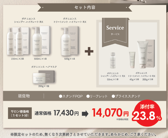 ボタニエンスヘアケア　ハイドレート　ＲＸ　スターティングセット